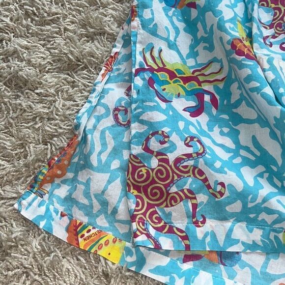 Gretchen Scott Notched Neck Tunic Aquatic Life  Medium  - Picture 14 of 14